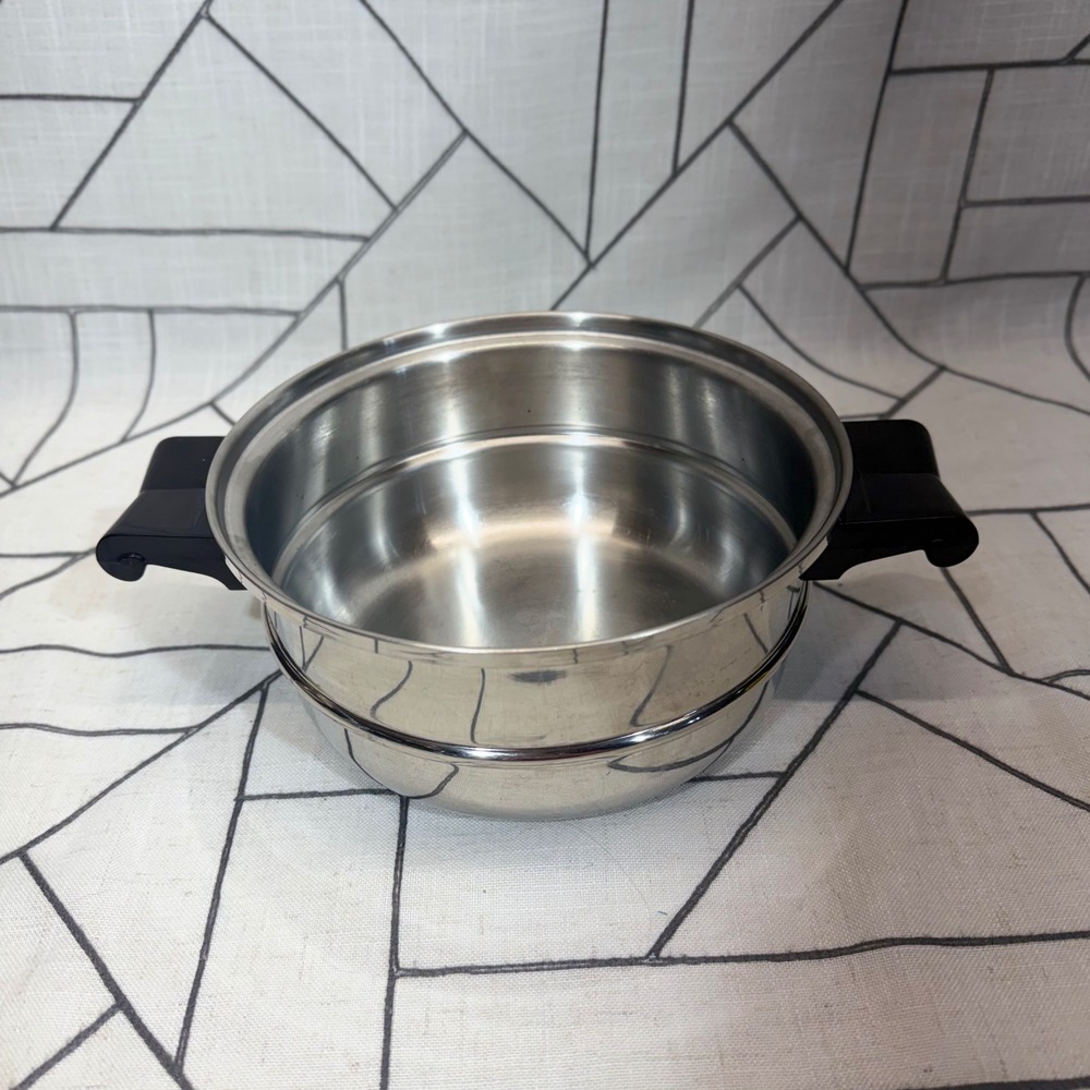 Saladmaster Double Boiler Insert 8 Inch Silver Stainless Steel Cookware